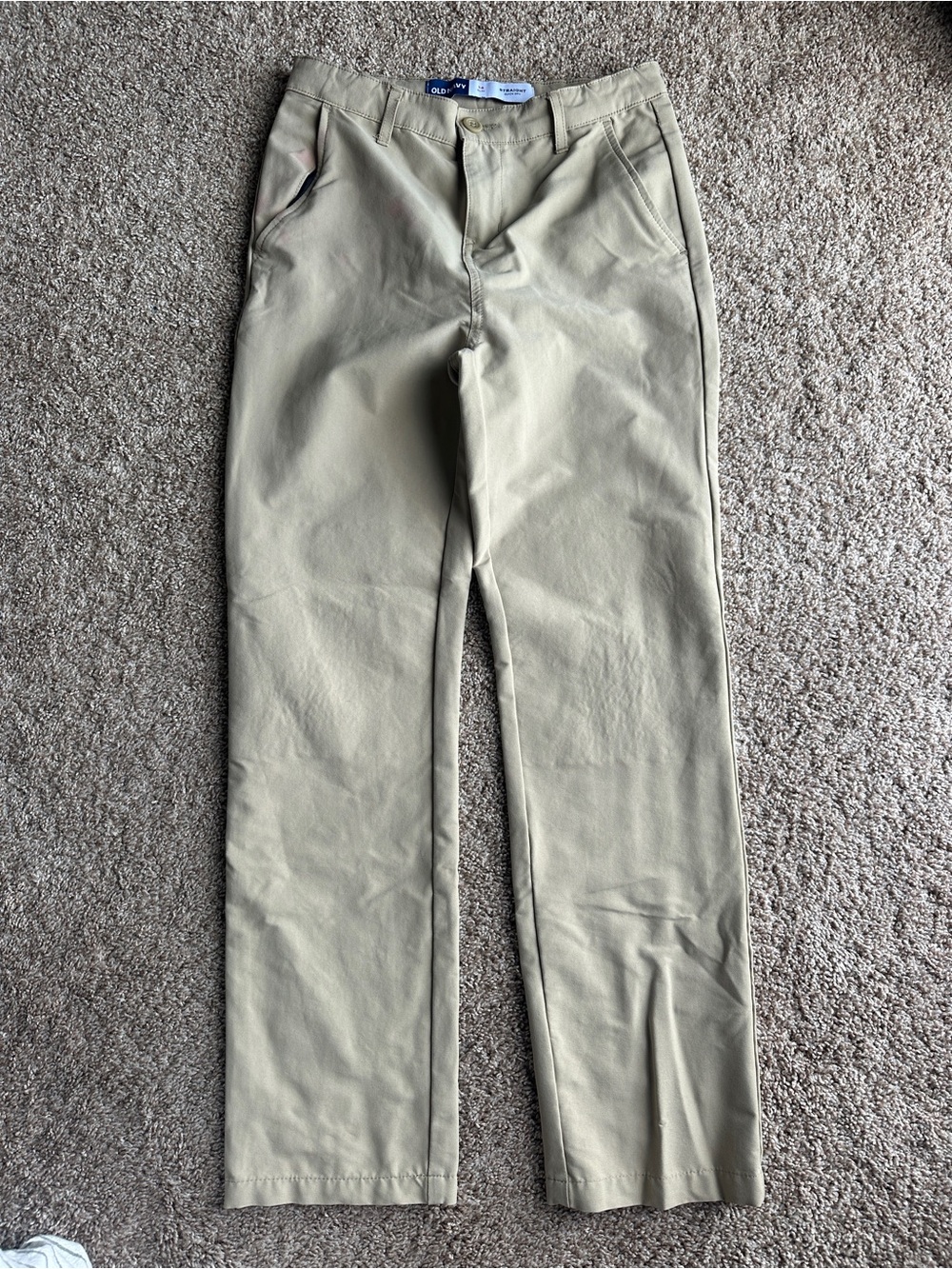 Old Navyr Boy’s Quick Dry Chino Pants in Light Tan